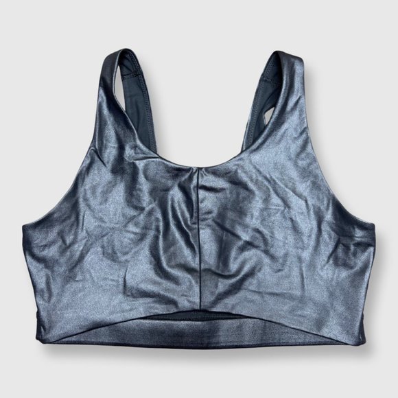 Victoria's Secret Other - VICTORIA'S SECRET VICTORIA SPORT Sports Bra Size Large Black Color Shiny Cutout